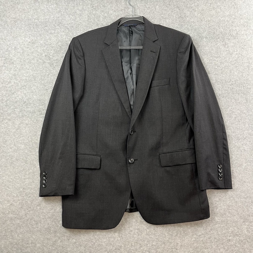 Brooks Brothers 1818 Fitzgerald Sport Coat Men‎ 42R Gray Plaid Estrato Trabaldo
